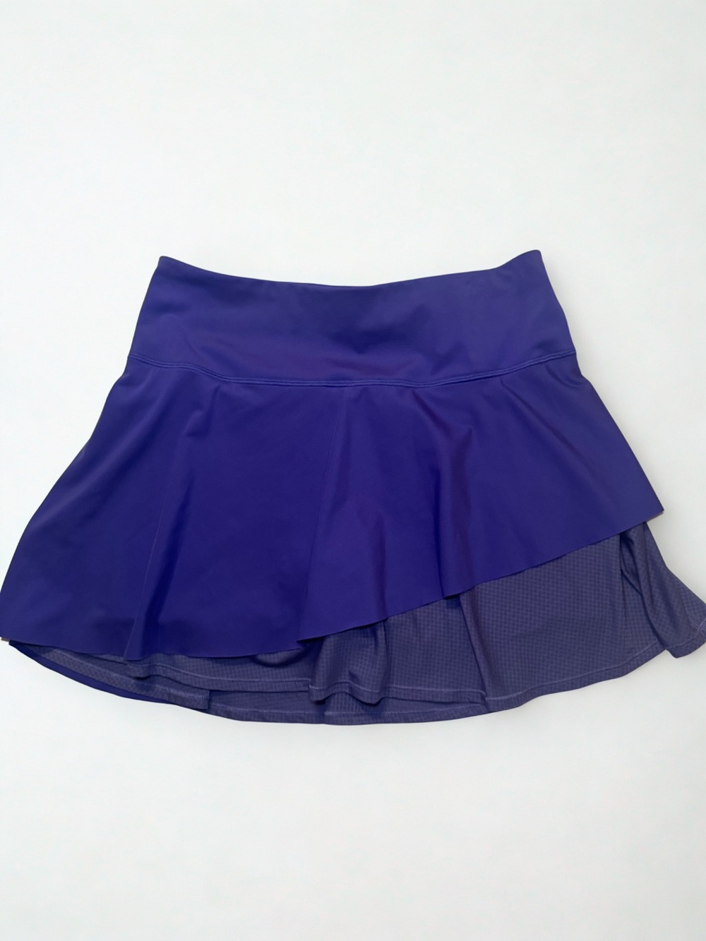 Athleta Royal Deep Blue/Violet Asymmetrical Athletic Skirt